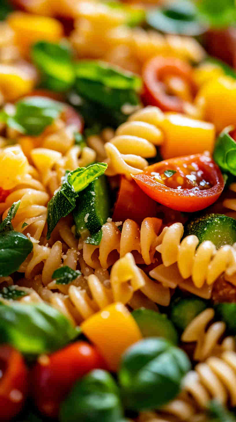 Italian Pasta Primavera with Seasonal Vegetables Recipe