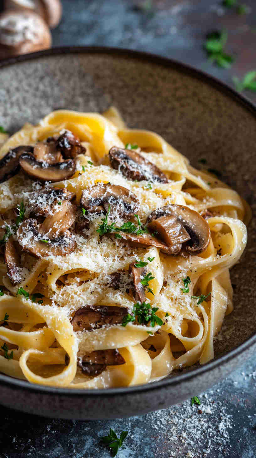 Creamy Mushroom Tagliatelle Recipe
