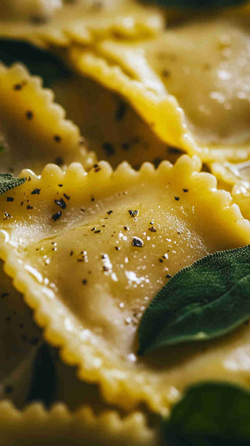 Homemade Ravioli with Ricotta and Spinach Recipe