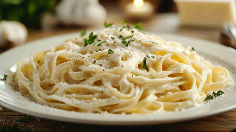 Creamy Fettuccine Alfredo Recipe