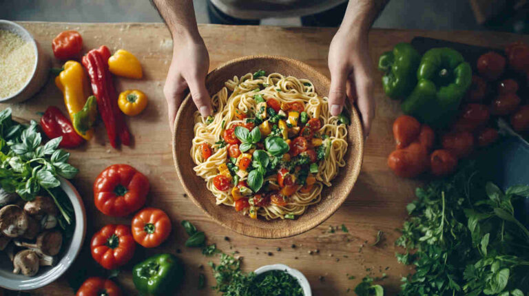 Italian Pasta Primavera with Seasonal Vegetables Recipe