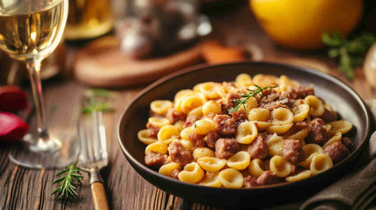Orecchiette with Broccoli Rabe and Sausage Recipe