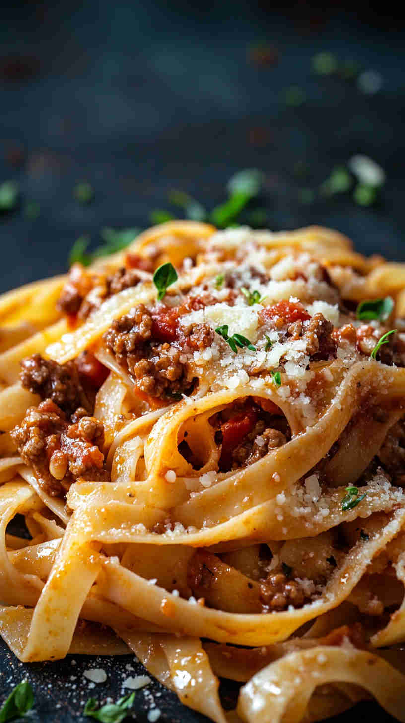 Pappardelle with Bolognese Sauce Recipe