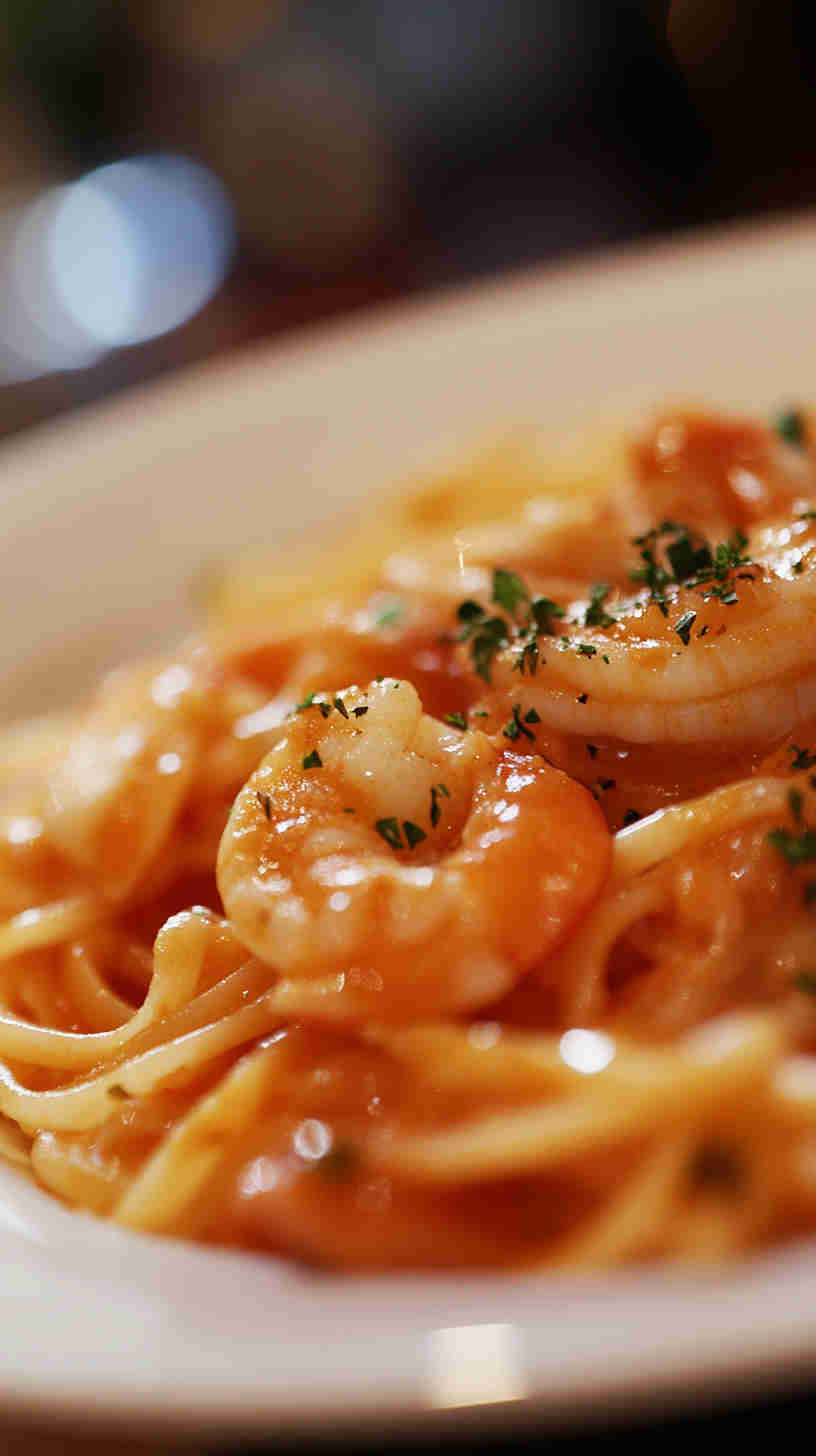 Seafood Fettuccine with Creamy Tomato Sauce Recipe